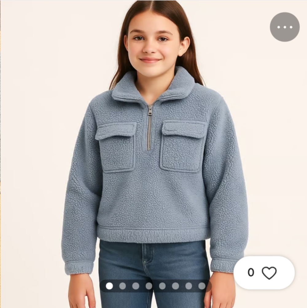 Abercrombie Kids Blue Fleece Pullover